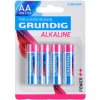 Baterie AAA alkalická mikrotužková LR03 1,5V set 4ks na kartě Grundig