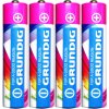 Baterie AAA alkalická mikrotužková LR03 1,5V set 4ks na kartě Grundig