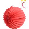 Lampion koule červený papírový 20cm na svíčku v sáčku