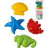 PL Formičky moře bábovičky na písek set 4ks mix barev 3 barvy