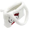 EP Line Taška bílá kočička Hello Kitty plyšová malá 26x17cm na zip