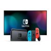 Nintendo Switch console with neon blue&red Joy-Con