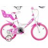 ACRA Dětské kolo Dino 16"s nosičem pro panenku dívčí 2 barvy