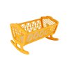 Kolébka pro panenky bez soupravy plast 47x35x30cm v krabici 48x32x8cm