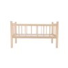 Postýlka pro panenky dřevo 49x28x28cm v sáčku