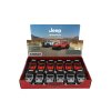 Auto Kinsmart Jeep Wrangler Policie 2018 kov/plast 12cm 2 barvy na zpětné nat. 12ks v boxu