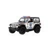 Auto Kinsmart Jeep Wrangler Policie 2018 kov/plast 12cm 2 barvy na zpětné nat. 12ks v boxu