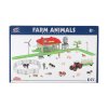 Sada domácí farma se zvířaty a traktorem plast s doplňky v krabici 48x31x9cm