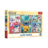 Puzzle 3x80 Lilo&Stitch - Stitchův svět 18x27,5cm v krabici 29x19x4cm
