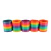 Spirála/pružina duhová plast průměr 8,5cm 6ks v boxu