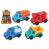 Auto nákladní Eco plast 10cm na volný chod mix druhů 12ks v boxu 18m+