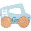 small foot Dřevěné auto na tlačení Modré
