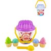 Baby sada na písek kyblík s naběračkou a cupcake dortíky 11ks 2 barvy