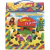 LORI 005 Stavebnice polytechnická 5 barevné kostky 76 dílků