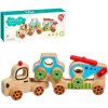 LUCY AND LEO DŘEVO Můj první kamion herní set dopravní prostředky 4 díly