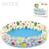 INTEX Bazén dětský nafukovací kulatý průhledný 122x25cm potisk léto 59421