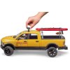 BRUDER 02506 Auto RAM 2500 Power Wagon pobřežní stráž na baterie Světlo Zvuk