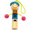 BINO DŘEVO Píšťalka dětská panáček 5 druhů *DŘEVĚNÉ HRAČKY*