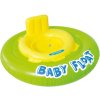 INTEX Baby float nafukovací kruh s otvory na nohy 76cm s křížem žlutozelený