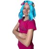 KARNEVAL paruka dětská Lollipopz Anet modrá umělé vlasy