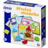 DETOA DŘEVO Baby vkládačka 6 předloh 15 dílků *DŘEVĚNÉ HRAČKY*
