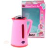 Konvice dětská rychlovarná růžová vypouští páru na baterie Světlo Zvuk