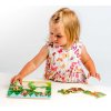 DŘEVO Baby vkládačka lesní zvířátka puzzle s úchyty *DŘEVĚNÉ HRAČKY*