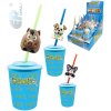 EP line Drinkeez set kelímek + brčko se zvířátkem na baterie Zvuk 8 druhů
