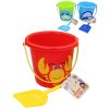 Pískový set kbelík barevný se zvířátkem s lopatkou sada na písek 3 druhy
