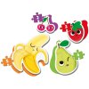 CLEMENTONI Moje první tvarované puzzle Ovoce baby skládačka 4v1