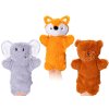 PLYŠ Maňásek na ruku zvířátko 3 druhy *PLYŠOVÉ HRAČKY*