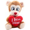 PLYŠ Zvířátko se srdíčkem I Love You 4 druhy *PLYŠOVÉ HRAČKY*