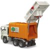 BRUDER 02772 Auto MAN TGA popeláři bílo-oranžové funkční model 1:16 plast