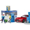 BRUDER 62111 Bworld Čerpací stanice herní set s autem a figurkami