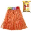 KARNEVAL Sukně Hawaii 45cm oranžová (104-150cm) 3-10 let KOSTÝM