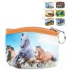 Peněženka dětská koníci 11x9cm na zip 6 druhů v sáčku