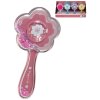 Kartáč dětský hřeben na vlasy s konfetami květina 4 barvy
