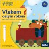 ALBI Kouzelné čtení Kniha interaktivní leporelo Vlakem celým rokem