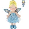 Panenka soft hadrová víla Pomněnka 40cm látková měkké tělo s křídly