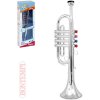 BONTEMPI Trumpeta stříbrná dětská 4 klapky plast *HUDEBNÍ NÁSTROJE*
