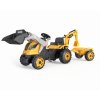 Šliapací traktor Builder Max s bagrom a vozíkom