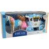 Kočár s koněm a panenkou na baterie Světlo Zvuk plast