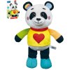 CLEMENTONI Baby medvídek panda mazlicí na baterie Zvuk pro miminko