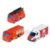 SIKU Záchranářská vozidla set auto 3ks hasiči + záchranka model kov 6326