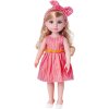 PLEJO Panenka v červených šatech 38cm dlouhé vlasy