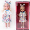 PLEJO Panenka s blonďatými vlásky 38 cm, květinové šaty