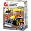 SLUBAN Town Buldozer malý 132 dílků + 1 figurka STAVEBNICE