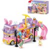 SLUBAN Girls Dream Autobus hudební karavan 412 dílků + 4 figurky STAVEBNICE