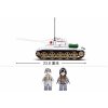 SLUBAN ARMY WWII Tank bílý T-34/85 518 dílků + 2 figurky STAVEBNICE