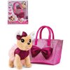 SIMBA Chi Chi Love Čivava Bow Fashion herní set pejsek plyšový v oblečku s taškou